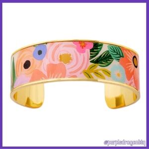 Rifle Paper Co. Floral Gold Bracelet